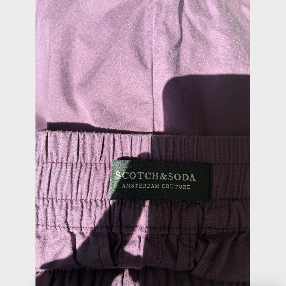 Scotch & Soda Purple Drawstring Cotton Joggers - Size S - Picture 5 of 7